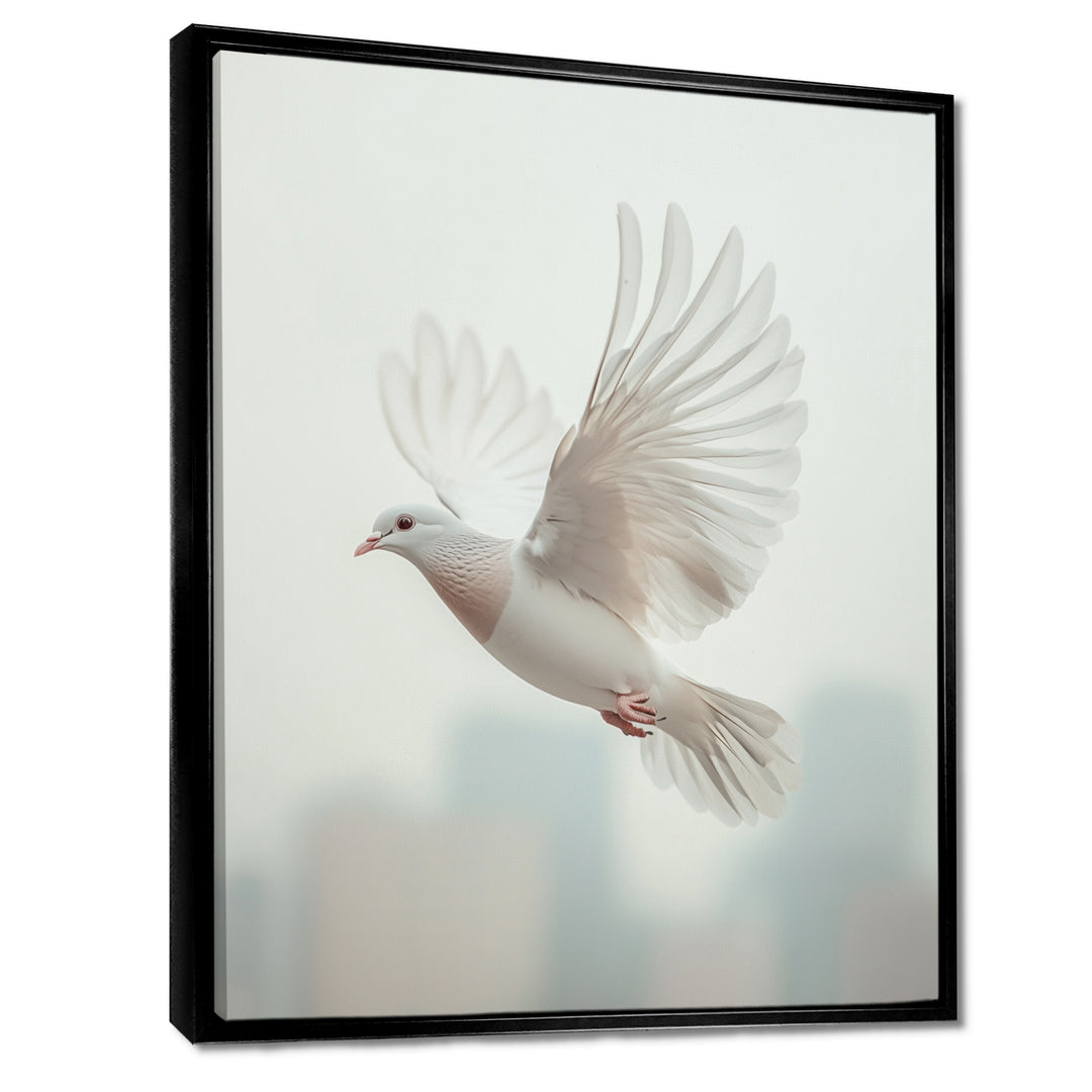 Columbidae Dove In The Urban Sky - Dove Home Decor Art