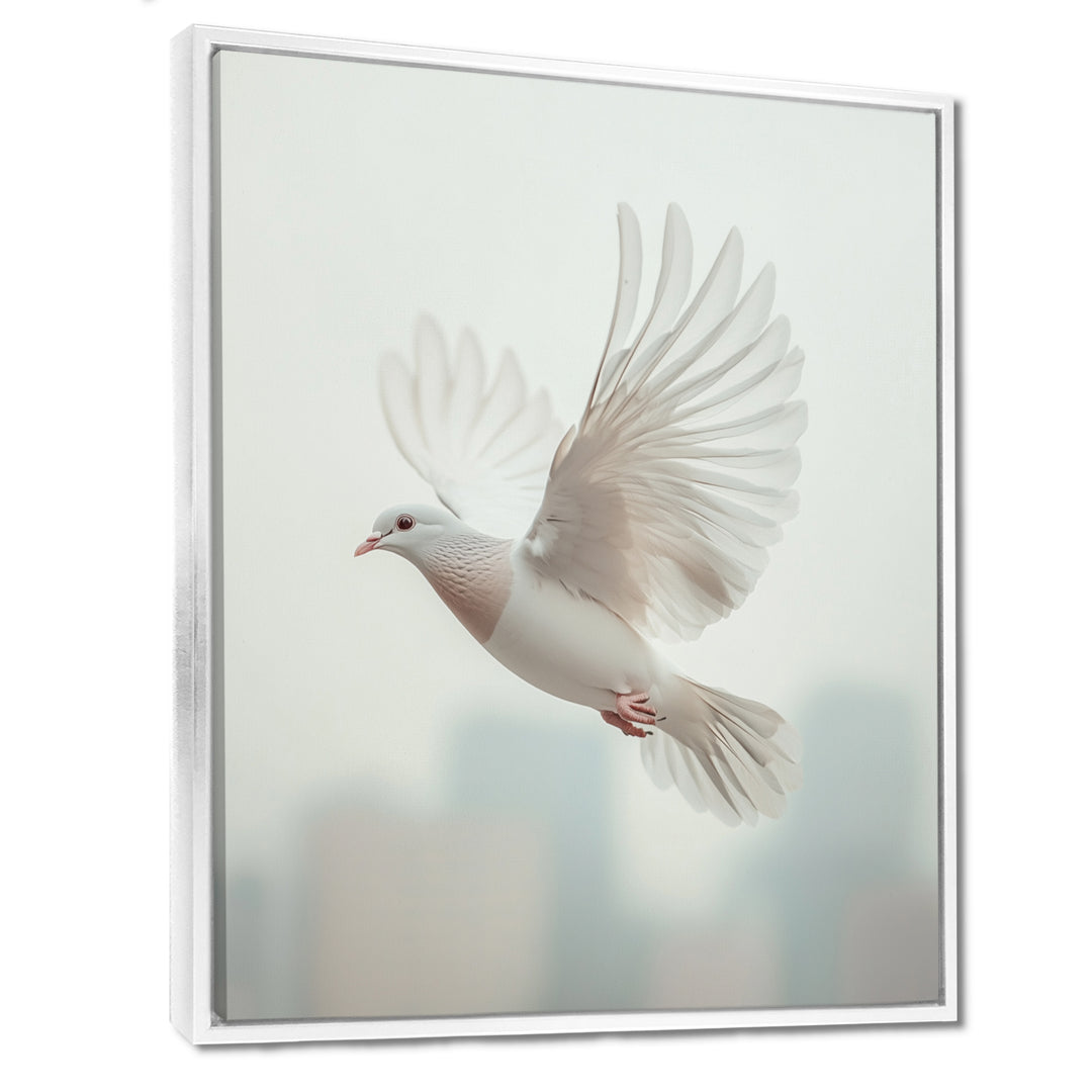 Columbidae Dove In The Urban Sky - Dove Home Decor Art
