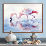 Flamingo Reflections - Flamingo Home Decor Art
