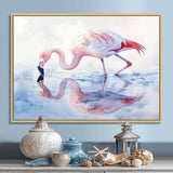 Flamingo Reflections - Flamingo Home Decor Art