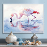 Flamingo Reflections - Flamingo Home Decor Art