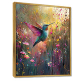 Hummingbird In The Spring Forest - Bird Wall Art Prints