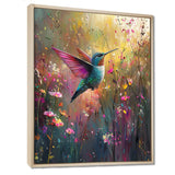 Hummingbird In The Spring Forest - Bird Wall Art Prints