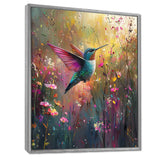 Hummingbird In The Spring Forest - Bird Wall Art Prints