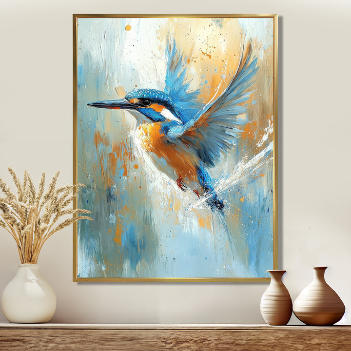 Kingfisher By The River - Bird Home Decor Art