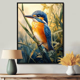 Kingfisher In The Reeds - Bird Bedroom Wall Art