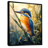 Kingfisher In The Reeds - Bird Bedroom Wall Art