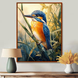 Kingfisher In The Reeds - Bird Bedroom Wall Art