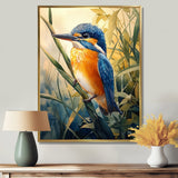 Kingfisher In The Reeds - Bird Bedroom Wall Art