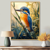 Kingfisher In The Reeds - Bird Bedroom Wall Art