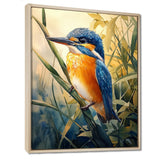 Kingfisher In The Reeds - Bird Bedroom Wall Art