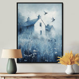 Brid Swallows By The Farmhouse - Bird Wall Art Prints