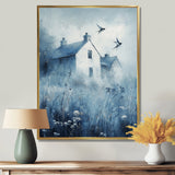 Brid Swallows By The Farmhouse - Bird Wall Art Prints