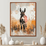 Minimalism Donkey Portrait Guardian Of The Hills - Donkey Wall Decor