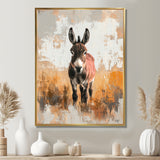 Minimalism Donkey Portrait Guardian Of The Hills - Donkey Wall Decor