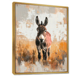 Minimalism Donkey Portrait Guardian Of The Hills - Donkey Wall Decor