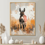 Minimalism Donkey Portrait Guardian Of The Hills - Donkey Wall Decor