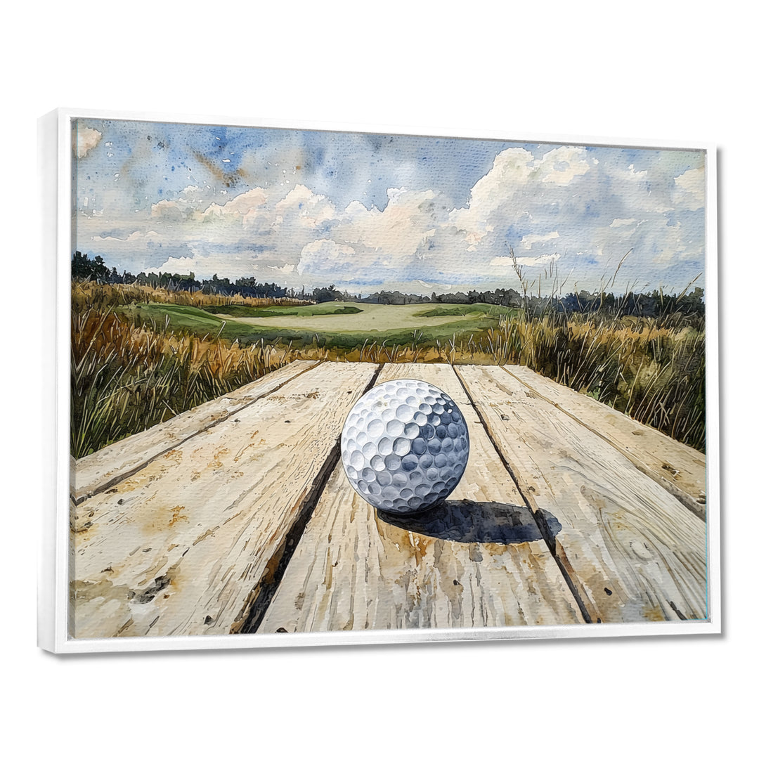 Greens And Dreams Golf Course Landscape I - Golf Canvas Wall Art