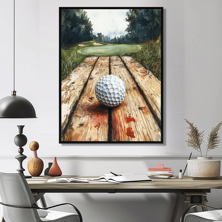 Abstract Golf Ball Swing Of Perfection I - Golf Canvas Wall Art