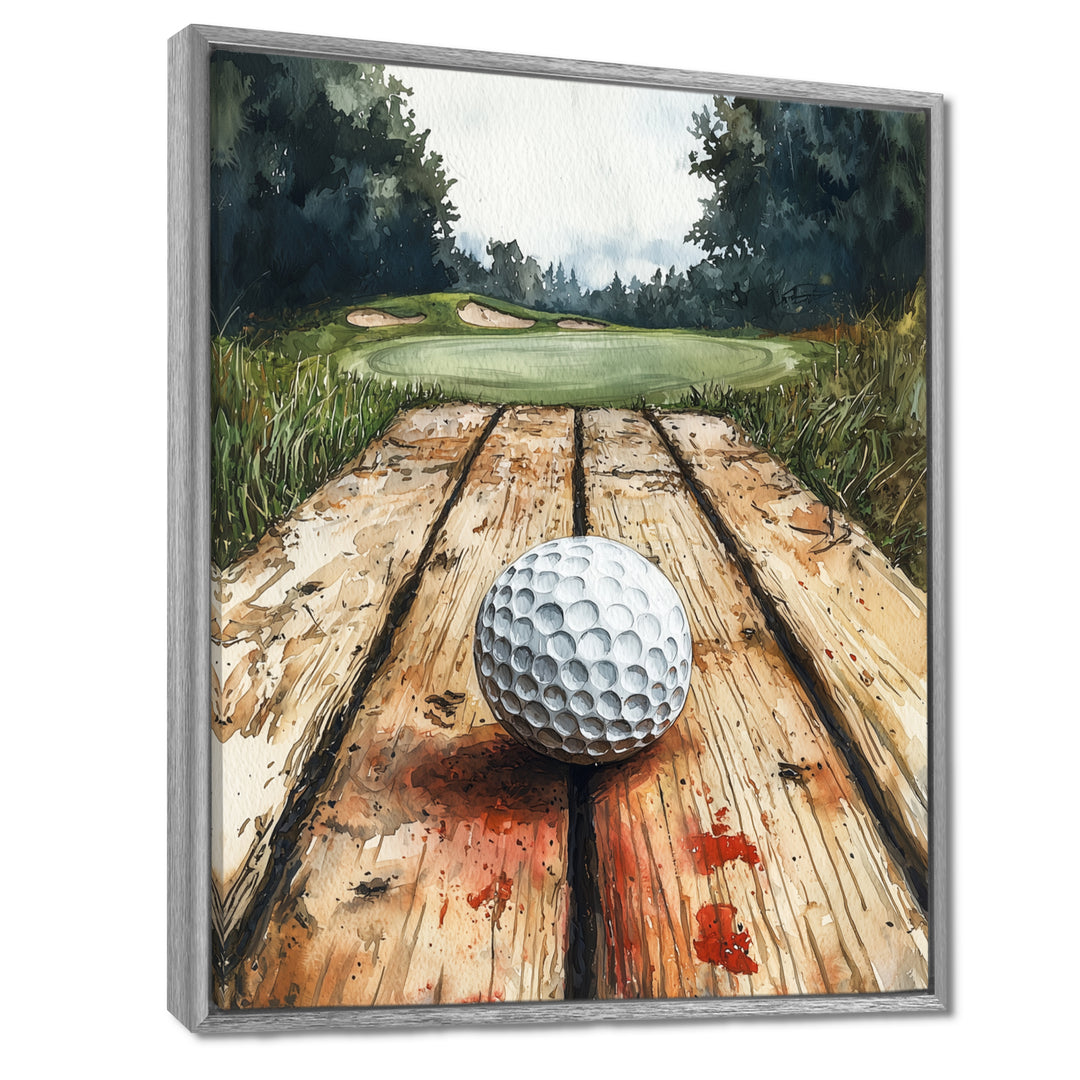 Abstract Golf Ball Swing Of Perfection I - Golf Canvas Wall Art
