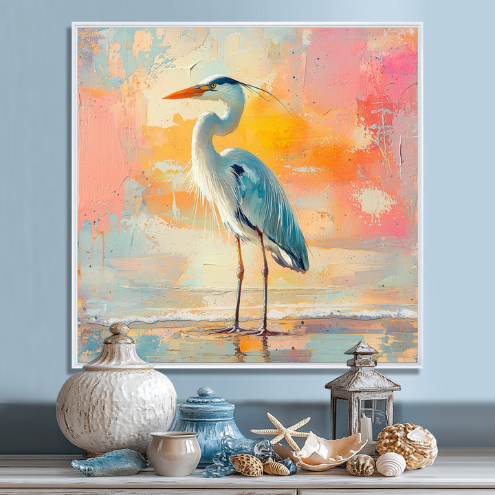 Heron On The Shore - Heron Wall Decor