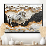 Abstract Gallop Horse Into The Forest - Horse Wall Art Prints