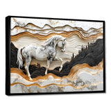 Abstract Gallop Horse Into The Forest - Horse Wall Art Prints
