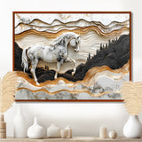 Abstract Gallop Horse Into The Forest - Horse Wall Art Prints