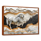 Abstract Gallop Horse Into The Forest - Horse Wall Art Prints
