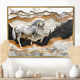 Abstract Gallop Horse Into The Forest - Horse Wall Art Prints