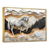 Abstract Gallop Horse Into The Forest - Horse Wall Art Prints