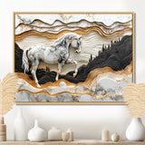 Abstract Gallop Horse Into The Forest - Horse Wall Art Prints