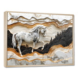 Abstract Gallop Horse Into The Forest - Horse Wall Art Prints