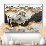 Abstract Gallop Horse Into The Forest - Horse Wall Art Prints