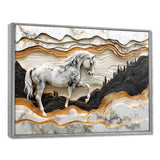 Abstract Gallop Horse Into The Forest - Horse Wall Art Prints