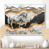 Abstract Gallop Horse Into The Forest - Horse Wall Art Prints