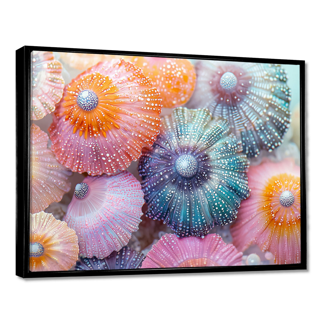 Colorful Sea Urchin In Coral Parade - Sea Urchin Living Room Wall Art