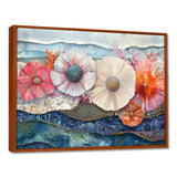 Colorful Sea Urchin And Flower Serenade - Sea Urchin Canvas Wall Art