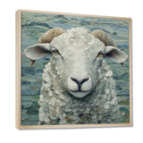 Ewes Gaze Of Sheep Portrait - Sheep Canvas Wall Art