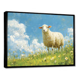 Quiet Pasture Sheep Portrait - Sheep Home Decor Art