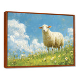 Quiet Pasture Sheep Portrait - Sheep Home Decor Art