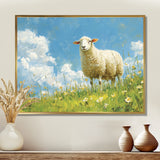 Quiet Pasture Sheep Portrait - Sheep Home Decor Art