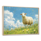 Quiet Pasture Sheep Portrait - Sheep Home Decor Art
