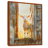 Photo Of Sheep Portrait At The Barn - Sheep Bedroom Wall Art