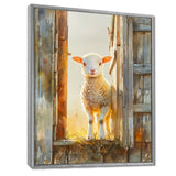 Photo Of Sheep Portrait At The Barn - Sheep Bedroom Wall Art