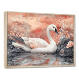 Pink Swan Reflections Of Elegance - Swans Wall Decor