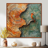 Woodpecker With Wood Slide Harmony - Woodpecker Bird Wall Decor