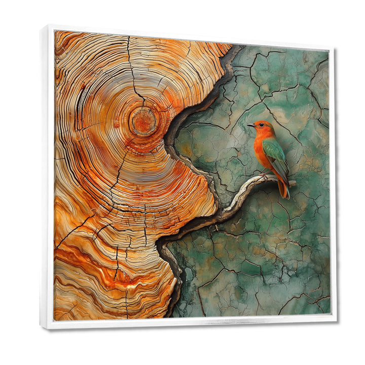 Woodpecker With Wood Slide Harmony - Woodpecker Bird Wall Decor