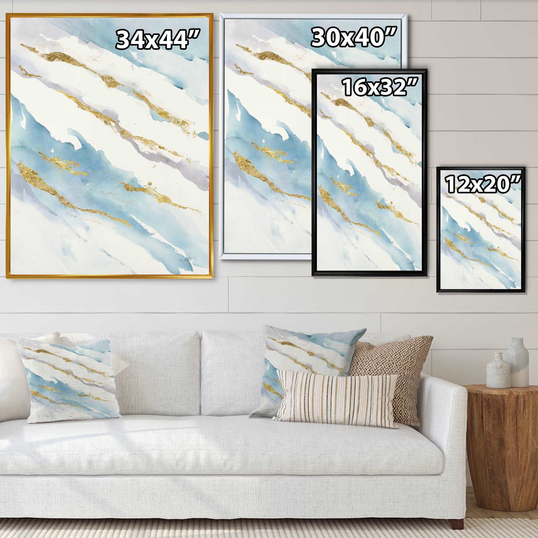 Abstract Drift v2 Framed Print Matte White - 1.5" Width