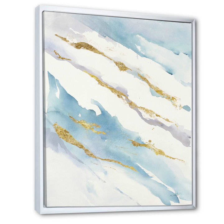 Abstract Drift v2 Framed Canvas Matte White - 1.5" Thick